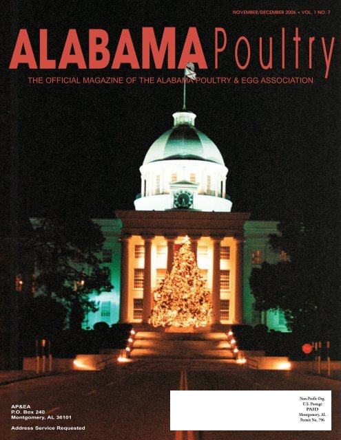 THE OFFICIAL MAGAZINE OF THE ALABAMA POULTRY & EGG ...