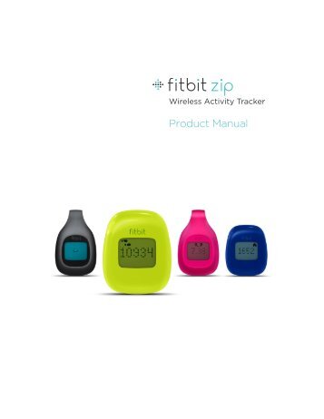 Fitbit Zip Product Manual - Brookstone