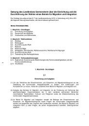 Satzung Beirat Migration und Integration - Landkreis Germersheim