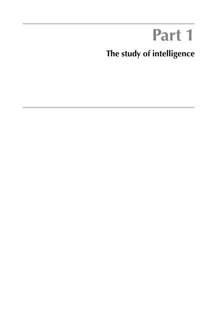 Handbook of intelligence studies / edited by
