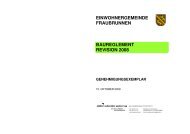 Baureglement - Fraubrunnen