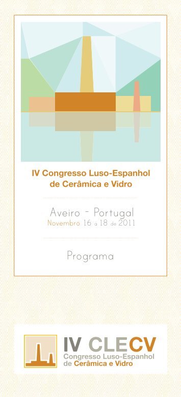 Programa do IV Congresso Luso-Espanhol de Cerâmica