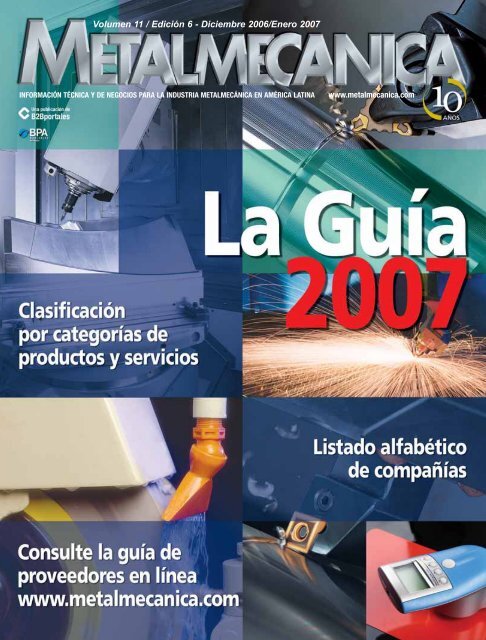 Volumen 11 / Edición 6 - Diciembre 2006/Enero 2007 - Metalmecánica