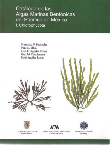Catálogo de las algas marinas bentónicas del Pacífico ... - Algaebase
