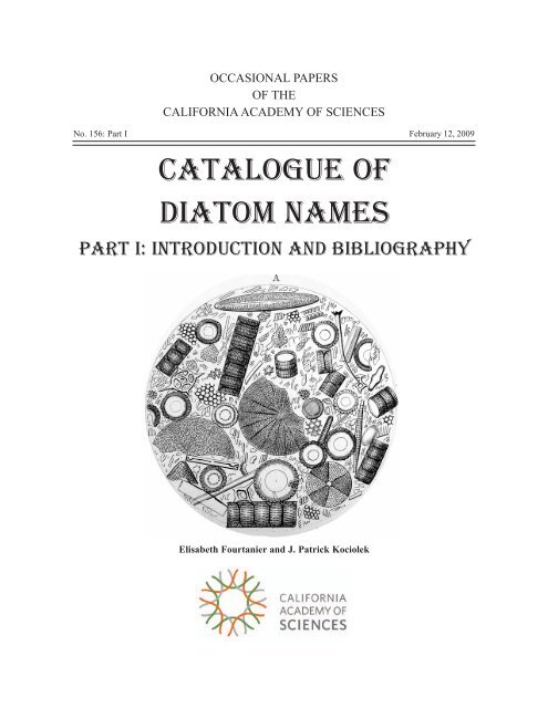 Catalogue of Diatom Names Part I - Academy Research - California ...