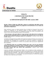 « La certification ISO 9001 : 2000 s'avère être un outil de ... - CXP