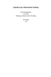 I. Von der Gastfreundschaft zum Gasthaus - Historisches Kolleg