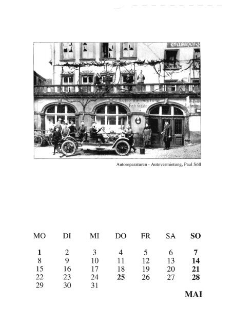 Historischer Kalender 1995 - Historischer Verein Lebach EV