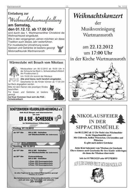 Gemeindebote Dezember 2012 - Gemeinde Wartmannsroth