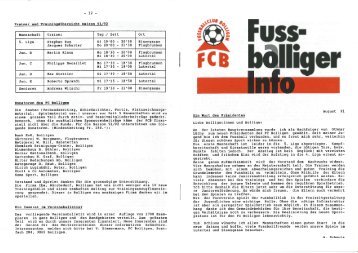 Fuss - FC Bolligen