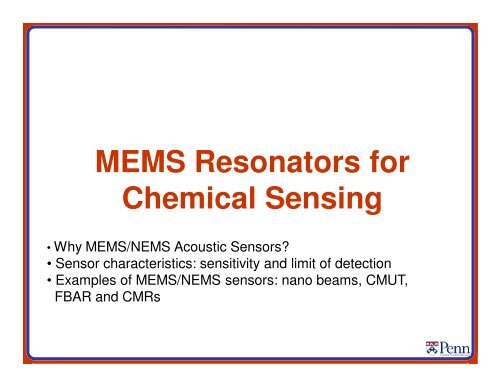 MEMS Resonators for Frequency Control and Sensing Applications