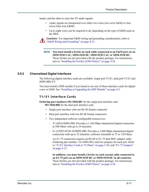 SDM-9220/9230 - Comtech EF Data