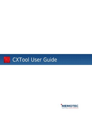 CXTool User Guide - Comtech EF Data
