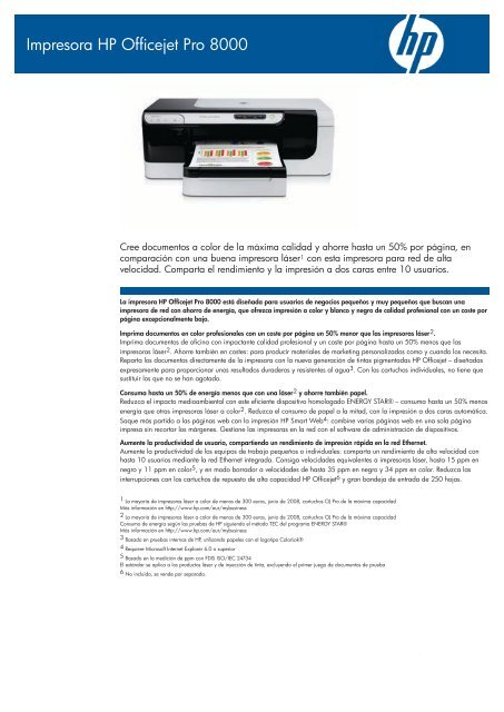 HP - Officejet Pro 8000 - Memotec