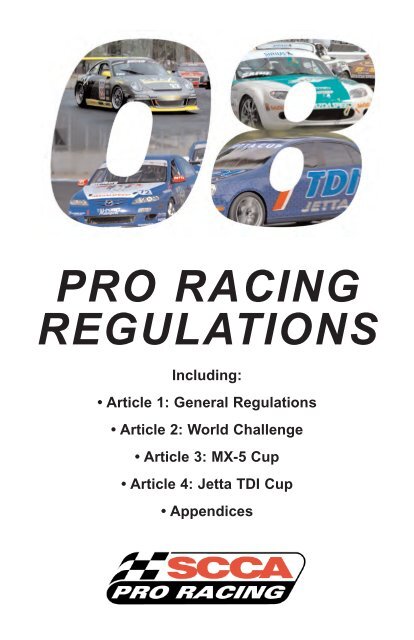 Pro Racing Regulations image photo