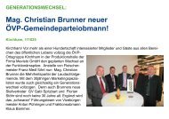 Mag. christian Brunner neuer ÖVP-Gemeindeparteiobmann!