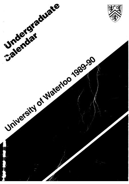 I 2 - Undergraduate Calendar - University of Waterloo