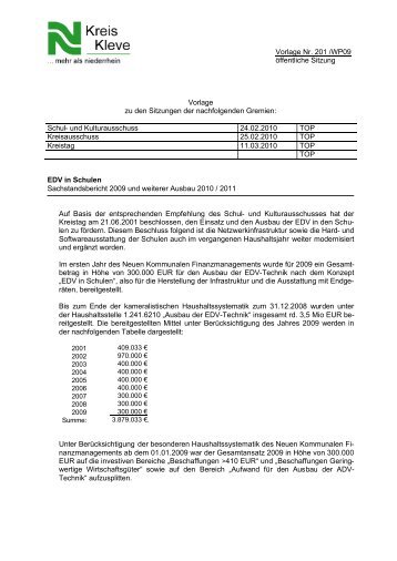 EDV in Schulen.pdf - Kreis Kleve