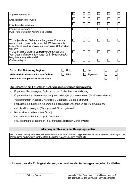 Pflegewohngeld - Erklärung zu Einkommen und ... - Kreis Kleve