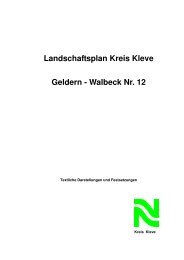Landschaftsplan Kreis Kleve Geldern - Walbeck Nr. 12