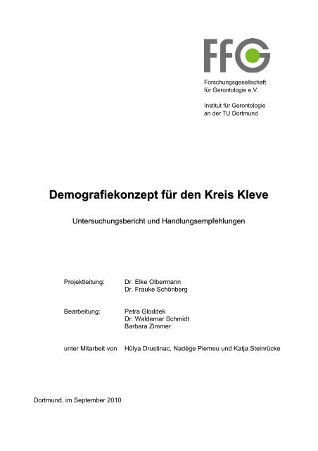 Demografiekonzept für den Kreis Kleve