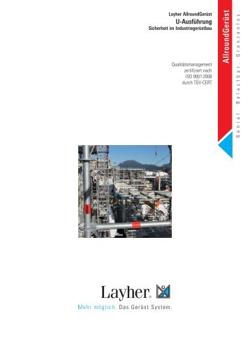 AllroundGerüst - Sicherheit im Industriegerüstbau (U-Version) - Layher