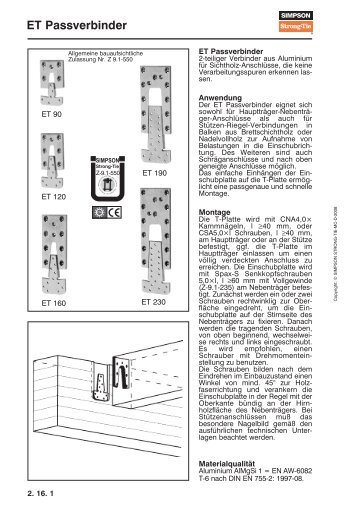 ET Passverbinder