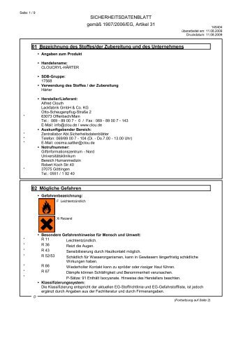 Sicherheitsdatenblatt - Layer-Großhandel GmbH & Co. KG