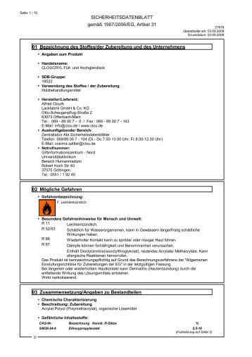 Sicherheitsdatenblatt - Layer-Großhandel GmbH & Co. KG