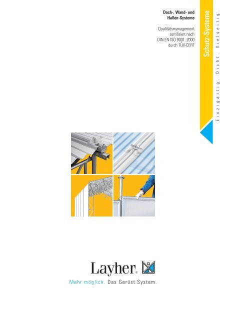 Layher Dach-Systeme Übersicht Schutz-Systeme