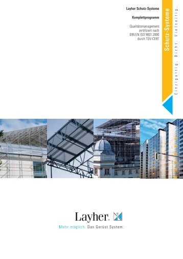 Schutz - Systeme - Komplettprogramm - Layher