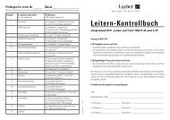 Leitern-Kontrollbuch - Layher