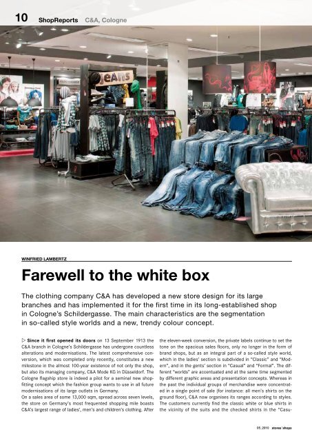 Farewell to the white box - New Store Europe