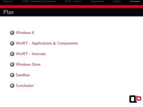 Windows RunTime - Hack In The Box 2012 - QuarksLAB