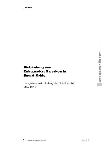 Einbindung von ZuhauseKraftwerken in Smart Grids - LBD ...