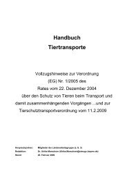 Handbuch Tiertransporte