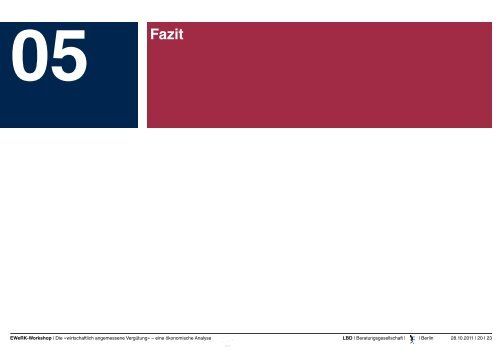 Die »wirtschaftlich angemessene Vergütung - LBD ...