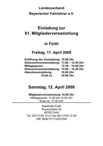 Bestellung Per Fax Post Landesverband Bayerischer Fahrlehrer