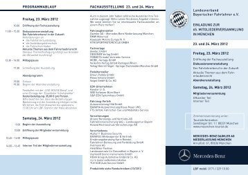 Programm - Landesverband Bayerischer Fahrlehrer