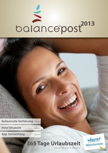 balancepost 2013 - Hotel Balance am Wörthersee