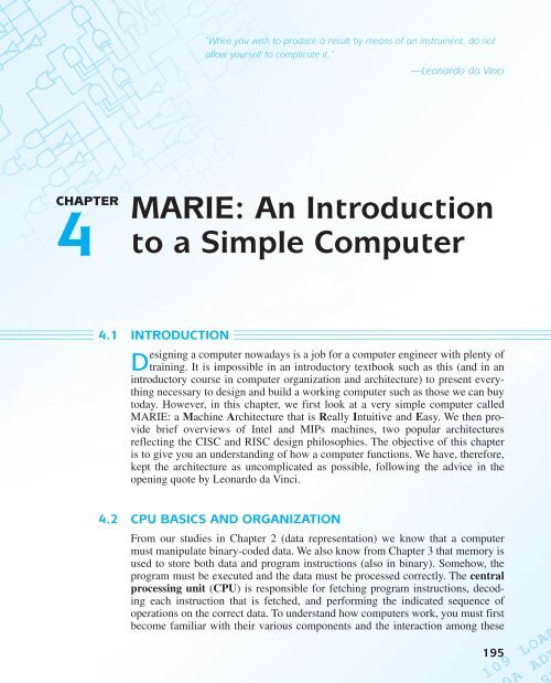 An Introduction to a Simple Computer - Jones & Bartlett Learning