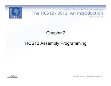 Chapter 2 HCS12 Assembly Programming