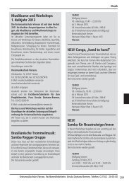 Musikkurse und Workshops 1. Halbjahr 2013 ... - Kreis Viersen
