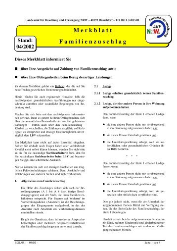 Merkblatt Familienzuschlag - Landesamt für Besoldung und ...