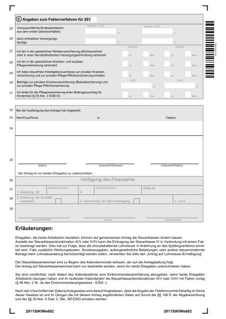 Antrag Auf Steuerklassenwechsel Bei Ehegatten Ausfüllhilfe 25 26 27 28 29 30 31 32 3