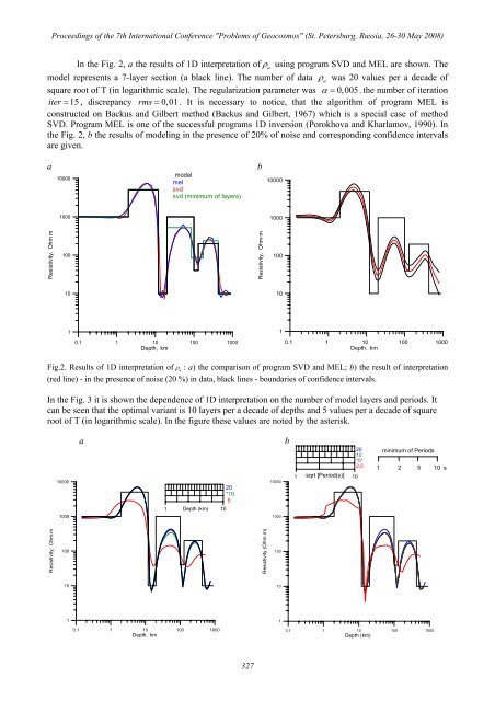 PROBLEMS OF GEOCOSMOS