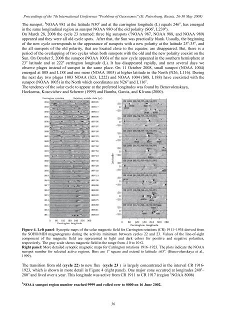 PROBLEMS OF GEOCOSMOS