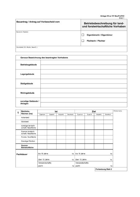 Betriebsbeschreibung für land - Kreis Wesel