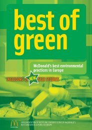 Best of Green Report download PDF - McDonalds Virtual Press Office