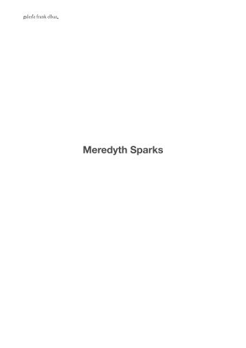 Meredyth Sparks - Galerie Frank Elbaz